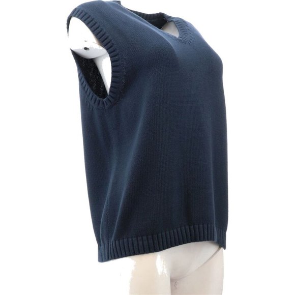 NWT LANDS' END BOY'S DRIFTER SWEATER VEST CLASSIC NAVY SMALL (8) - Picture 6 of 10